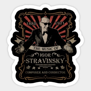 Igor Stravinsky Vintage Sticker